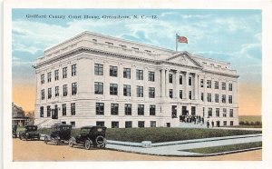 J54/ Greensboro North Carolina Postcard c1915 Guilford County Court Hosue 41