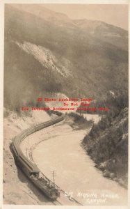 Canada, Alberta, Kicking Horse Canyon, RPPC, Railroad Train, Photo