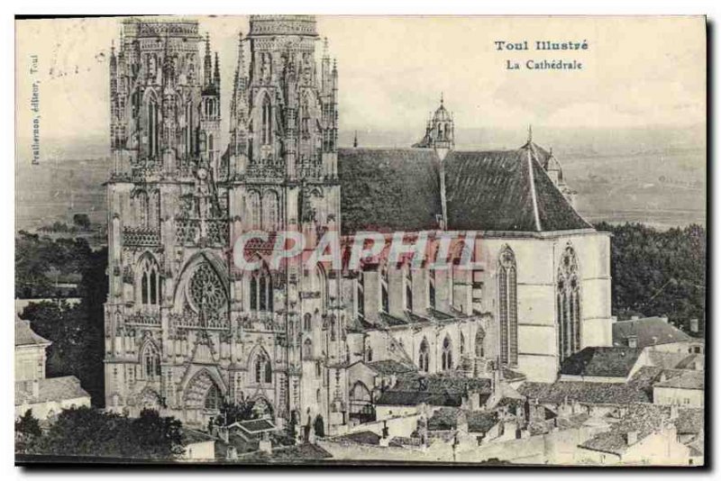 Old Postcard Toul La Cathedrale