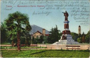 CPA Trento Monumento a Dante Alighieri ITALY (809111)