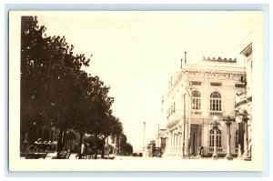 Early Cienfuegos Street Scene Cuba Real Photo RPPC Postcard (E8)