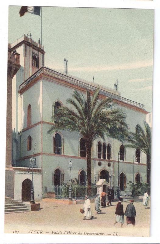 Palais d'Hiver du Gouverneur Algiers Vintage Postcard