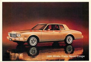 Advertising Postcard, Chevrolet 1980 Monte Carlo Sport Coupe