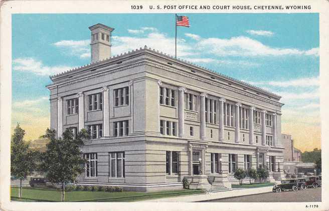 Post Office and Court House - Cheyenne WY, Wyoming - WB