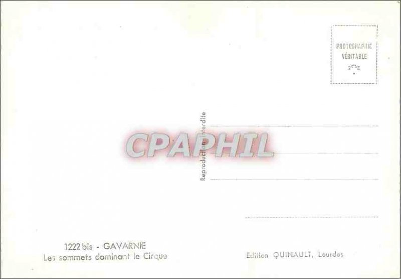 Modern Postcard Gavarnie Summits Dominant Cirque