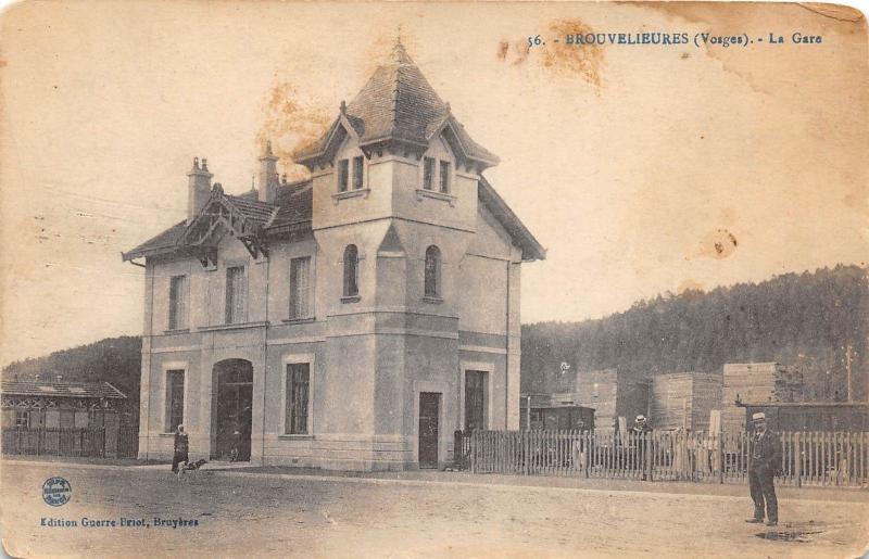 B10044 Brouvelieures Vosges no 56 La Gare Railway Station france