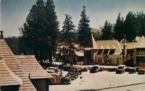 California Lake Arrowhead Village Resort Roberts Woody Wagon Postcard 20-4888