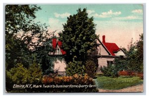 Mark Twain Summer Home Quarry Farm Elmira New York NY UNP DB Postcard M19
