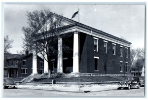 c1940's Lee County Court House Fort Madison Iowa IA RPPC Photo Vintage Postcard