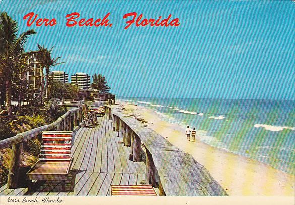 Driftwood Inn Boardwalk and Beach Scene Vero Beach Florida