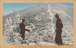 Postcard Taft Trail + Practice Slopes Cannon Mountain Franconia NH