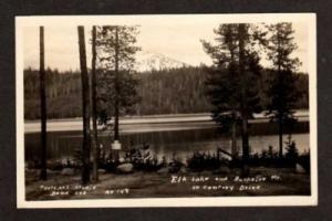 OREGON OR Elk Lake Bachelor Mt Real Photo RPPC Postcard
