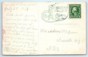 HORNELL, New York NY ~ Separate Company NATIONAL GUARD ARMORY 1913 Postcard