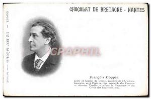 Old Postcard Francois Copee Poet and man of letters of Member & # 39Academie ...