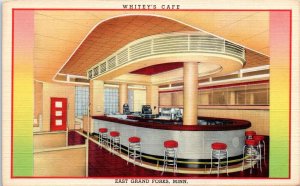 1944 Whitey's Cafe East Grand Forks Minnesota MN Postcard