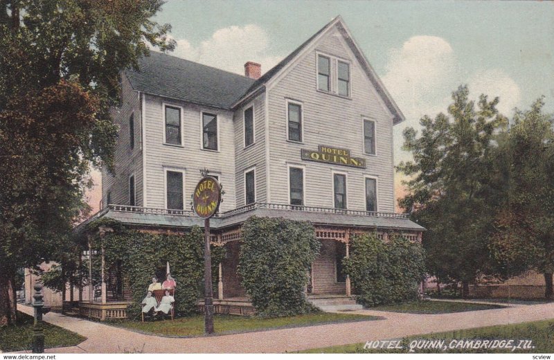 CAMBRIDGE , Illinois , 1900-10s ; Hotel Quinn