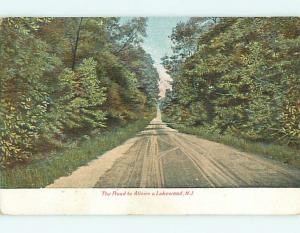 Pre-1907 THE ROAD TO ALLAIRE VILLAGE Lakewood New Jersey NJ t3567