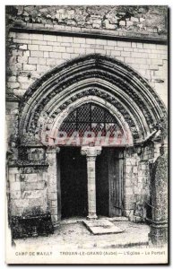 Old Postcard Camp de Mailly L & # 39eglise portal