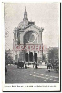 Old Postcard Collection petit Journal Paris Church of Saint Augustine