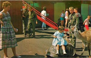 Postcard Oregon Portland Children's Zoo Zoological Society 1950s 23-6577