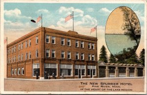 Postcard Spurrier Hotel in Pine River, Minnesota~135091