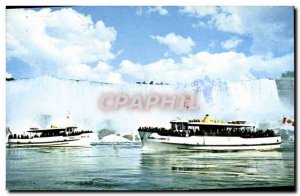 Postcard Modern Maid Of The Mist Niagara Falls Visitors