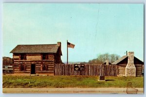 Knoxville Tennessee TN Postcard General James White's Fort Cabin Exterior c1960s