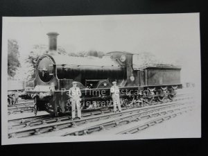 NBR Steam Locomotive No.85 & Driver - North British Railway NBR - RP Photocard