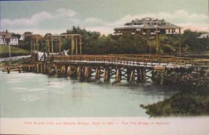 York County Club ME Bridge c1910 Postcard