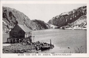 Quidi Vidi Gut St. Johns NL Newfoundland c1959 CW Hawley Litho Postcard H45
