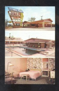 OKLAHOMA CITY OKLAHOMA TOWN PARK MOTEL ROUTE 66 ADVERTISING POSTCARD ROOM