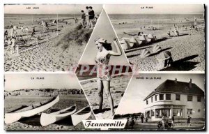 Franceville - Remembrance - beautiful woman in old fashioned bathing suit - O...