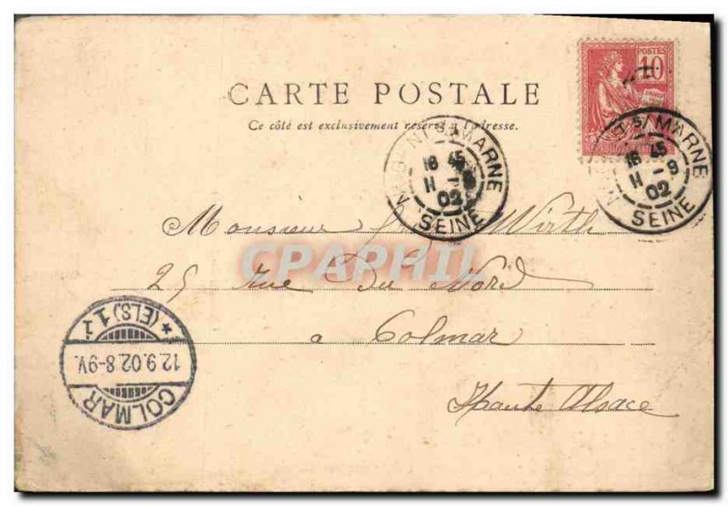 Old Postcard Chateau de Bruniauel