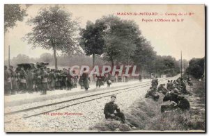Postcard Old Magny St Medard Canteen of the 2nd battalion of Popotte & # 39of...