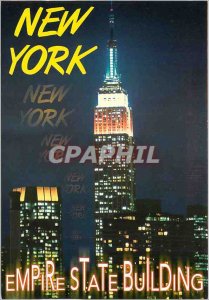 Postcard Modern New York The Empire State Bulding at night