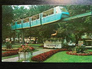 Vintage Postcard 1977 Hershey's Chocolate World Monorail Hershey Pennsylvania 