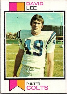 1973 Topps Football Card David Lee Baltimore Colts sk2448
