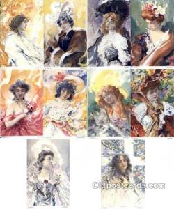 Artist Jan Dedina, (Poland) 10 card set Unused Very close to a mint condition...