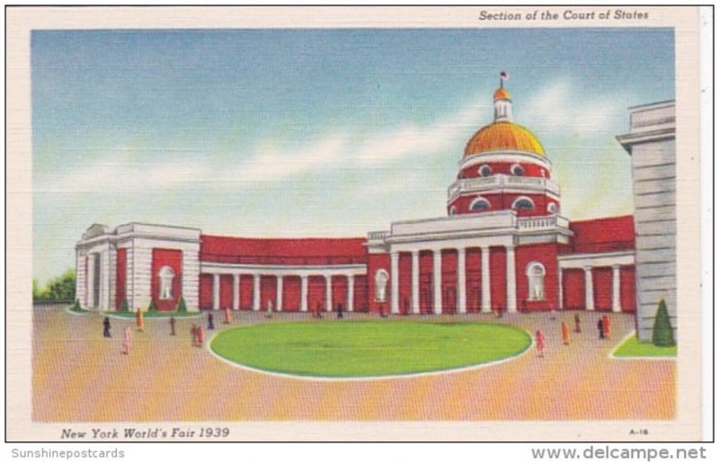 New York World's Fair 1939 Section Of The Court Of States