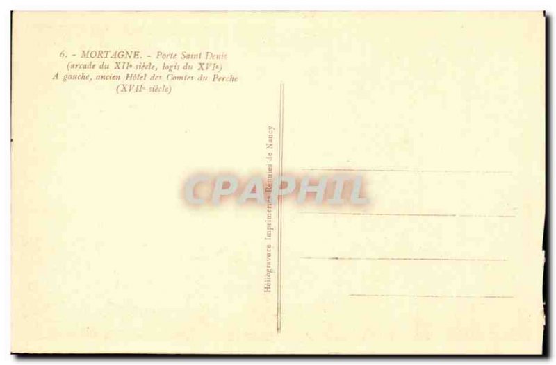 Mortagne - Porte Saint Denis - Old Postcard