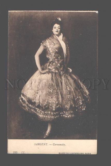 083631 Carmencita SPANISH DANCER by SARGENT Vintage PC
