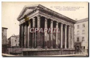 Vienna Post Card Ancient Temple & # 39Auguste and Livia built under the & # 3...