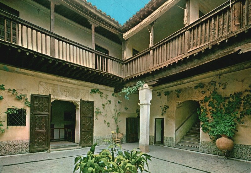 Postcard The Greco's House Courtyard Museum Toledo Spain