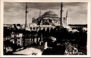 Turkey Istanbul Ayasofya Mosquee St Sophia Vintage RPPC C245