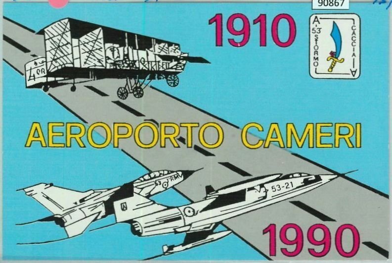 90867 - vintage POSTCARD - NOVARA province: CAMERAS anniversary airport 1990-