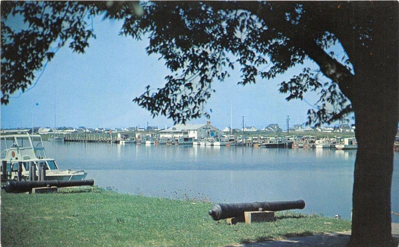 Lewes Delware~Park overlooking Intercoastal Waterway & Yacht Basin~Info Back~Pc