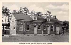 Camden South Carolina Seaboard Railway Station B/W Photo Print Vintage PC U6250