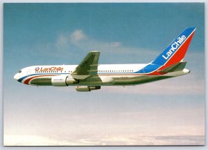 Airplane Postcard LAN Chile Airlines Boeing 767-216 In Flight EN7