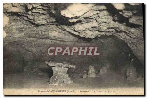 Postcard Old Caves Savonnieres I and L Interior La Table