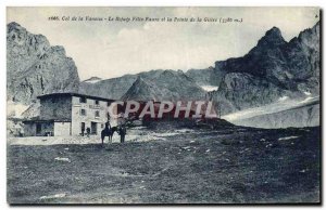 Old Postcard Climbing Col de la Vanoise Felix Faure refuge and the tip of the...